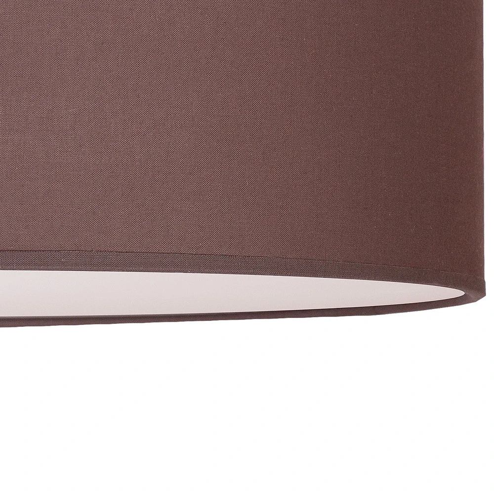 Abat-jour conique Euluna Roller plafond, abat-jour en tissu couleur terre, Ø50cm