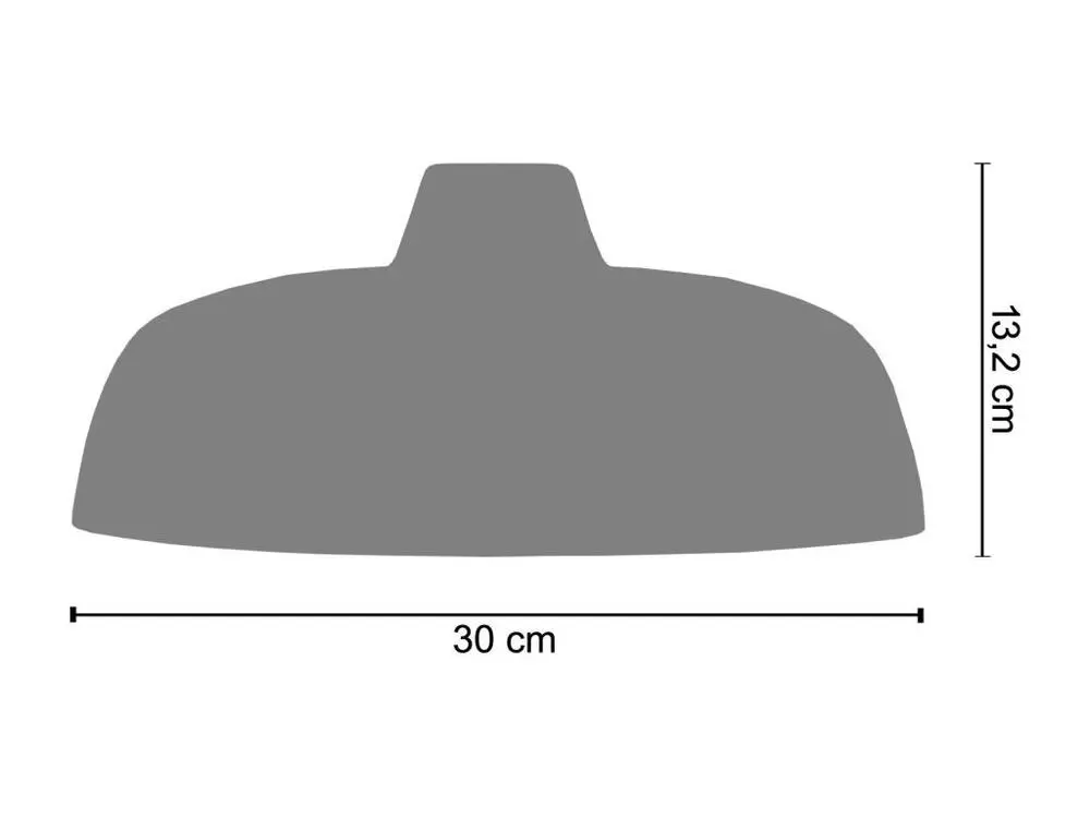Abat-jour métal, cuivré 13,2 cm.