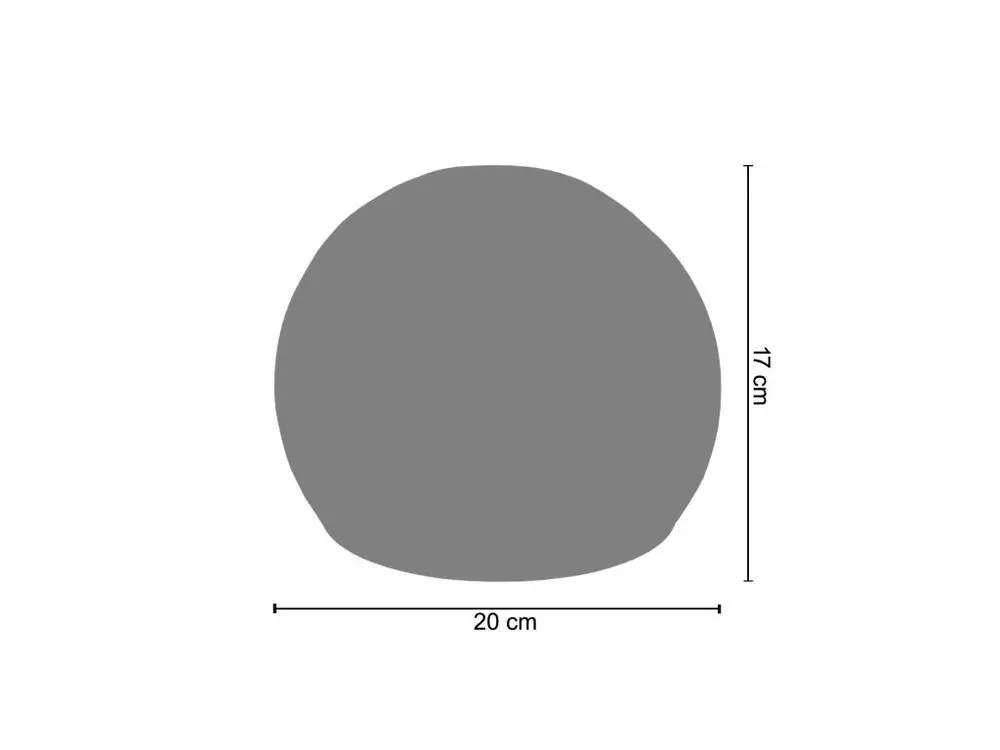 Abat-jour métal gris 19,5 cm. - Certifié CE