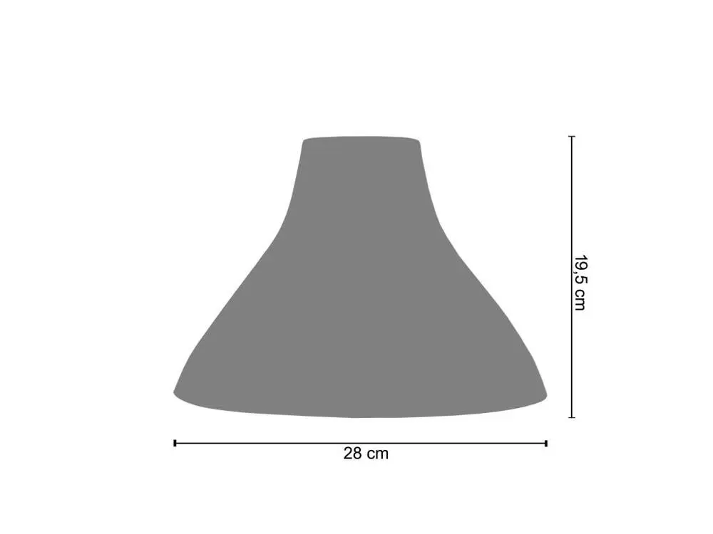 Abat-jour métal gris 19,5 cm. - Certifié CE