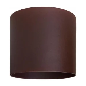 Abat-jour métal marron 14 cm. avec câble textile