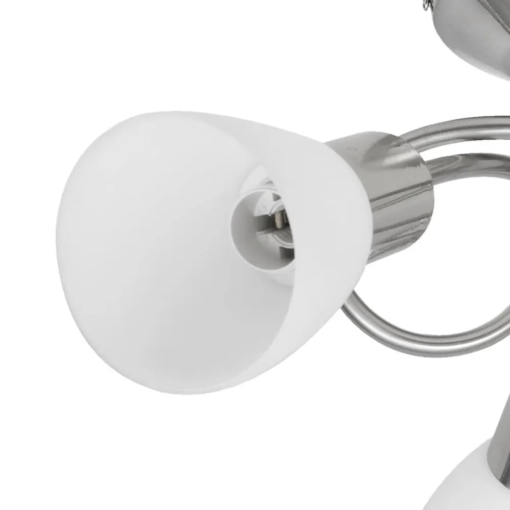 Haute Qualité Plafonnier avec abat-jour en verre pour 3 ampoules E14