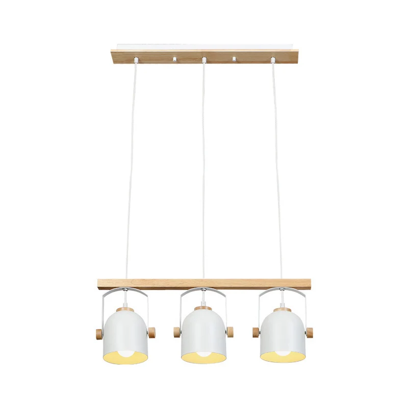 Lustre linéaire à abat-jour en forme de dôme blanc/gris, 3/4 têtes, éclairage d'îlot nordique en métal au-dessus de la Tab...