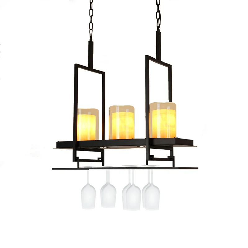 Plafonnier classique en verre cylindrique pour salle à manger, 3/5 lumières, avec abat-jour intérieur en marbre jaune