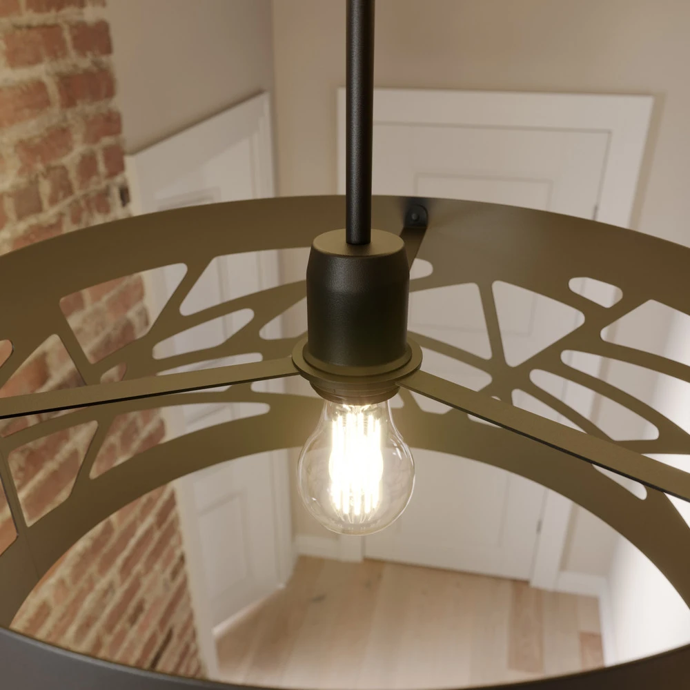 Plafonnier Modul Frez Abat-jour exemple Ø39cm noir pour décoration intérieure