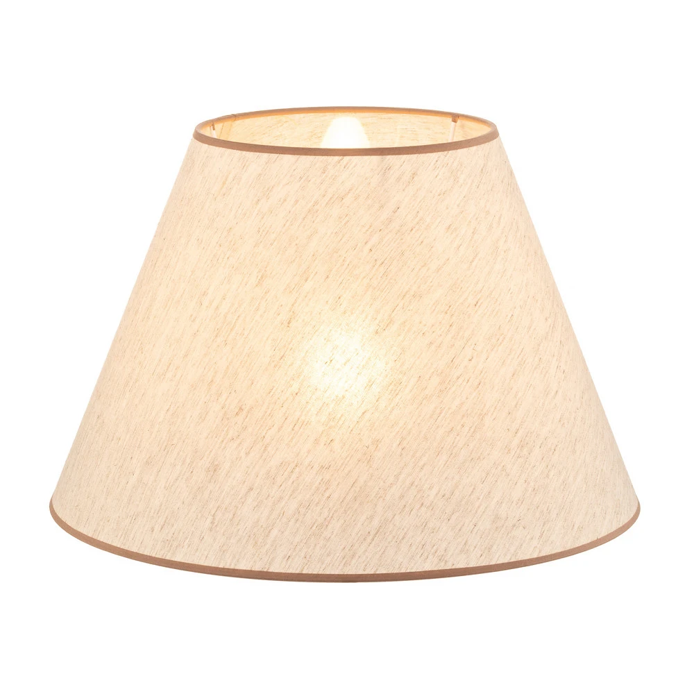 Socle en bois massif Abat-jour Pseudosofia lampadaire, écru/beige
