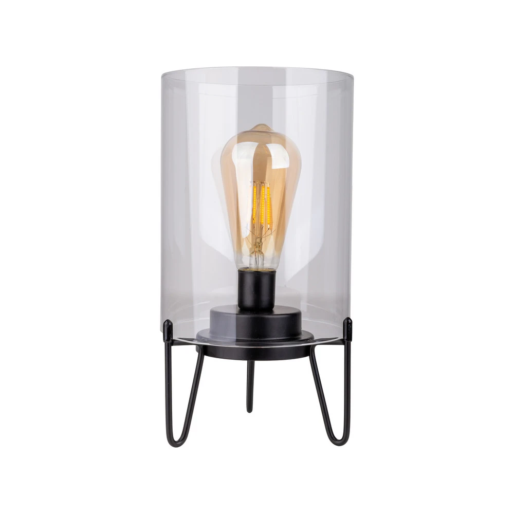 Lampe déco LED Lonna, batterie, verre, métal