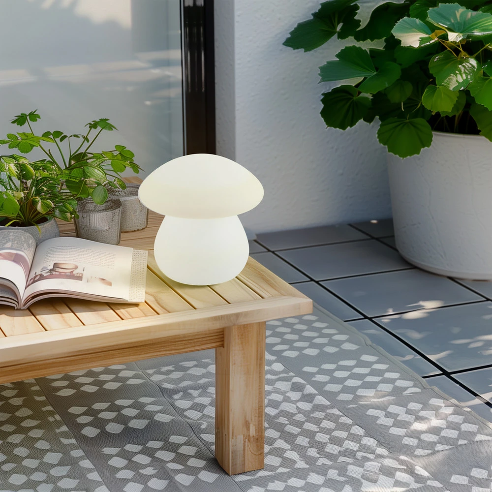 Lindby Lampe d'extérieur LED sur batterie Vernate, RGBW, blanc, intensité