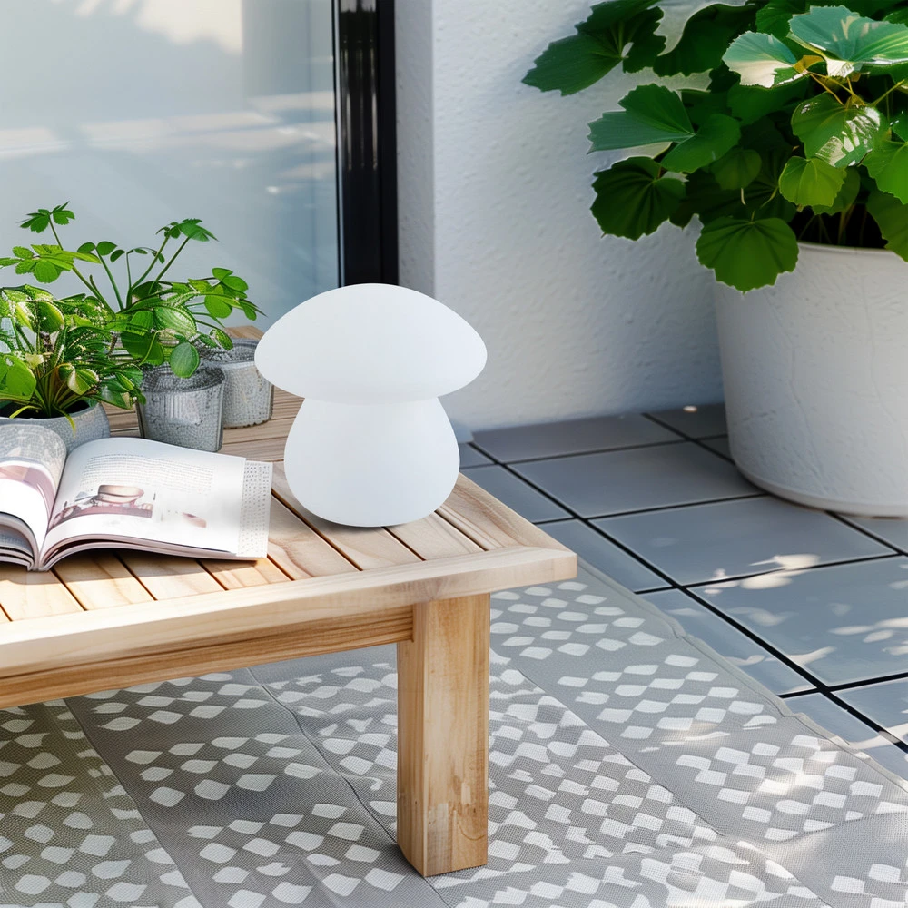Lindby Lampe d'extérieur LED sur batterie Vernate, RGBW, blanc, intensité