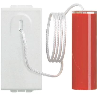 PULSANTE TIRANTE LIGHT 1NO 10V 230VAC ALLARME BAGNO BTICINO N4033