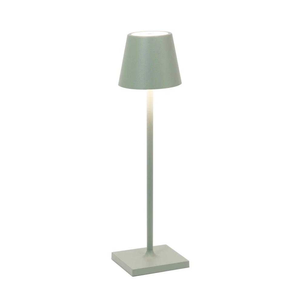 Zafferano Poldina ultra-fin luminaire rechargeable IP65 rose