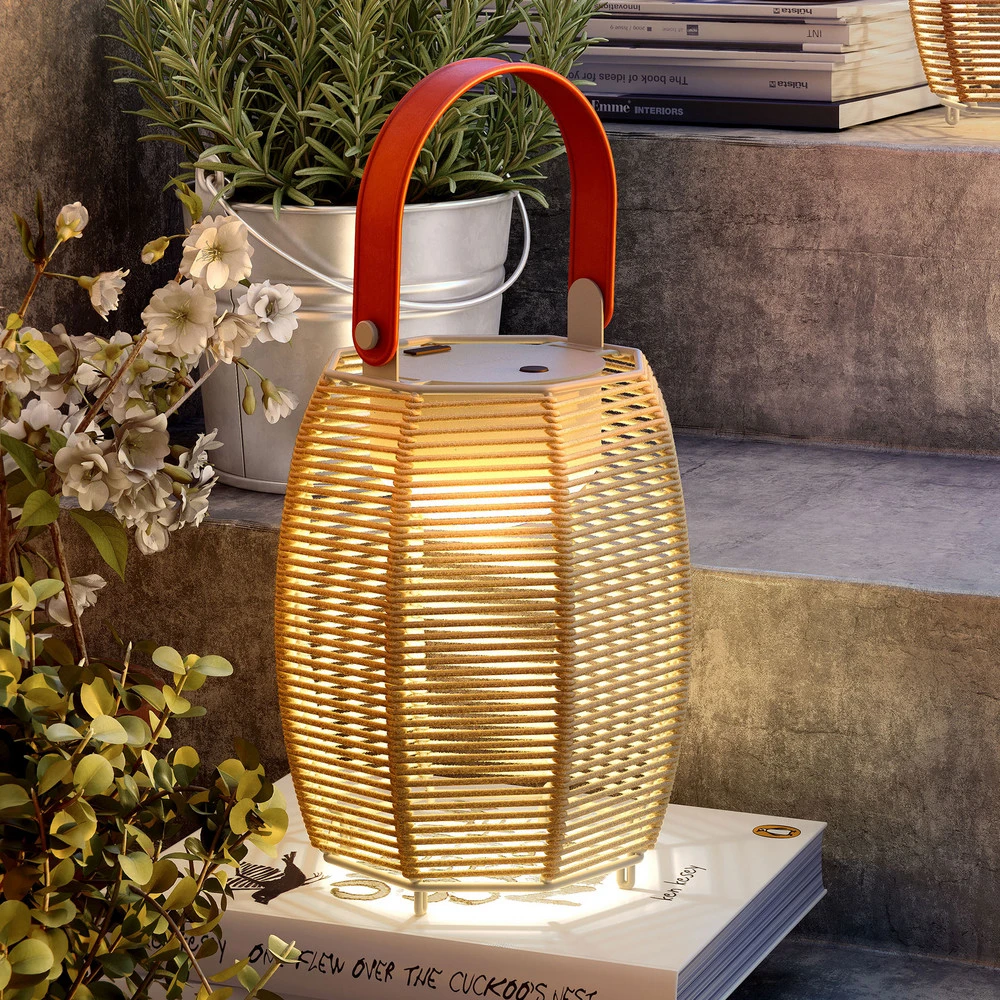 Applique étanche Bover Tanit M/29/R lanterne LED avec batterie