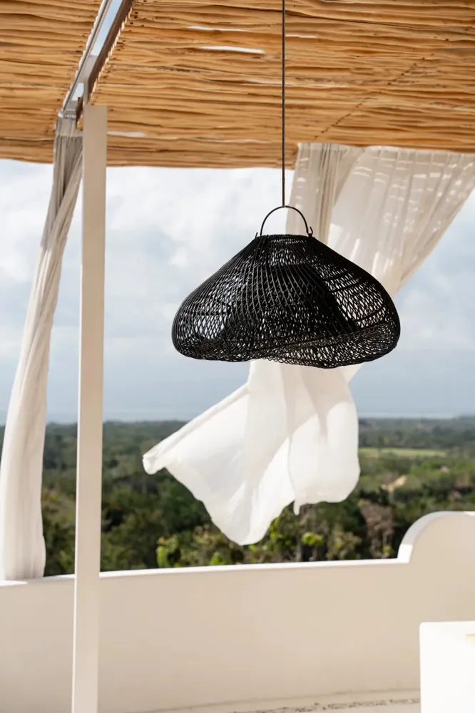 Cloud Pendant - Noir jais - M