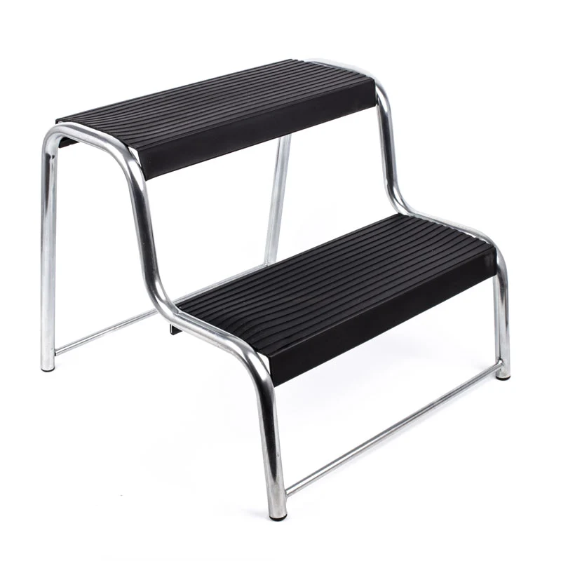 Échelle à crinoline DOPPELT ANGELEGT /// Doppel Trittstufe XL Trittstufe Stahl bis 150kg Wohnwagen/Wohnmobil