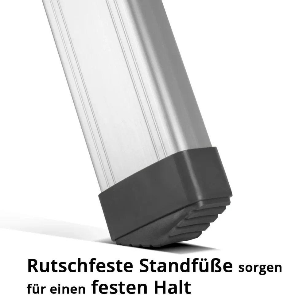 Stahlwerk Stahleiter HL-4 ST 150 kg, 4 étapes, hauteur du support 78 cm, échelle en aluminium / chef d'orchestre pliant /...