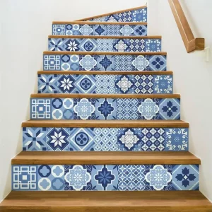 Stickers adhésifs escalier carrelages contremarche - ERMONDO - 26x90cm Charge max 150 kg