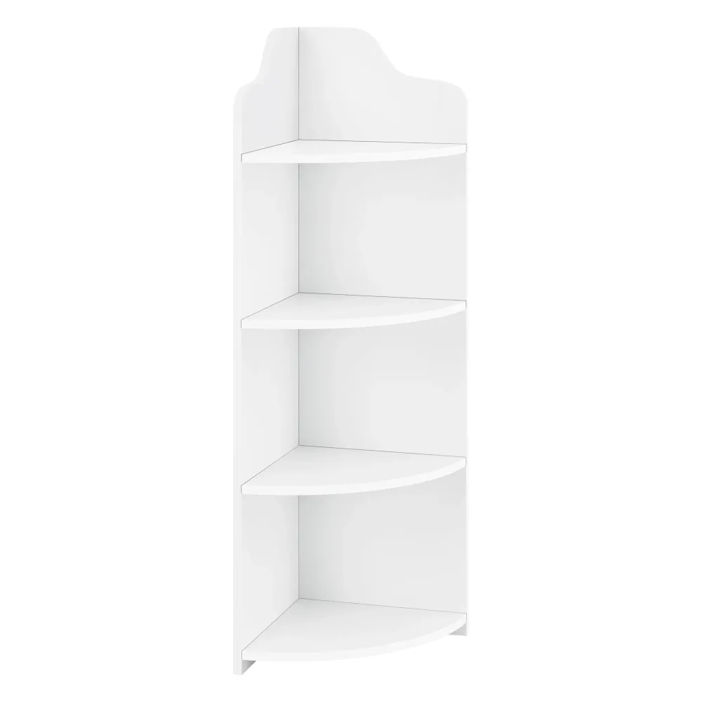 Coffre de rangement Étagère d'angle pour salle de bain meuble de rangement avec 4 surfaces de stockage bois composite 90 c...
