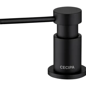 Cecipa MAX Distributeur de Savon de Cuisine avec Récipient de 300ML + Tuyau d'extension en Silicone de 1,25M - Distri...