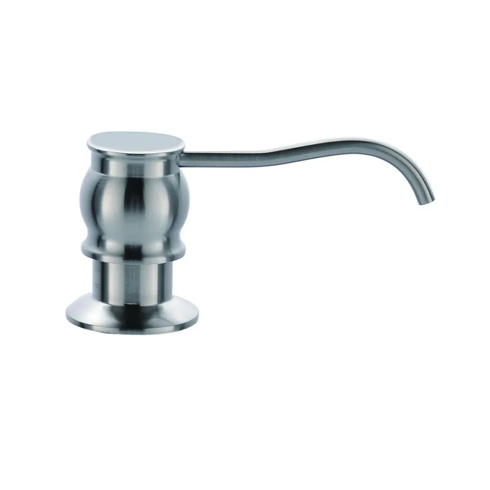Laiton solide APPASO bâti dans le distributeur de savon évier 17 onces de nickel brossé SD003BN