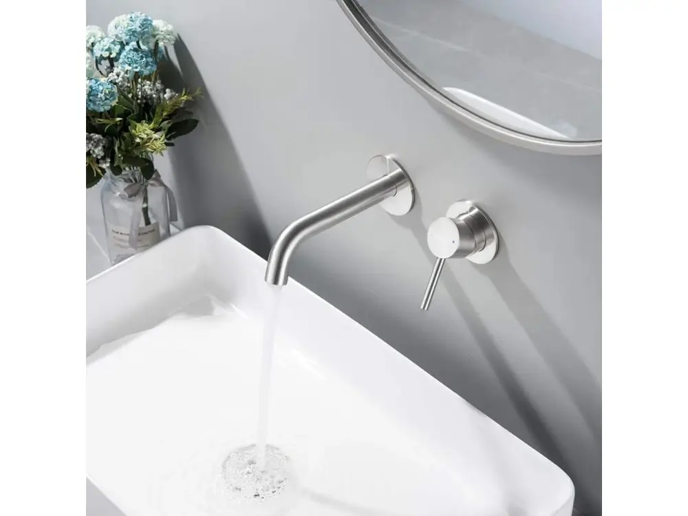 ROBINET DE LAVABO ENCASTRÉ REA OWEN BRUSH NICKEL + BOX