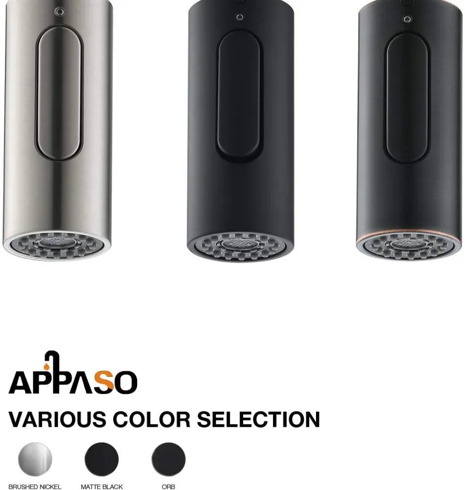 APASO Cuisine Robinet Spray Head Replacement 2-Fonction Pull Down Pulvérisateur Huile frotté Bronzé 163ORB