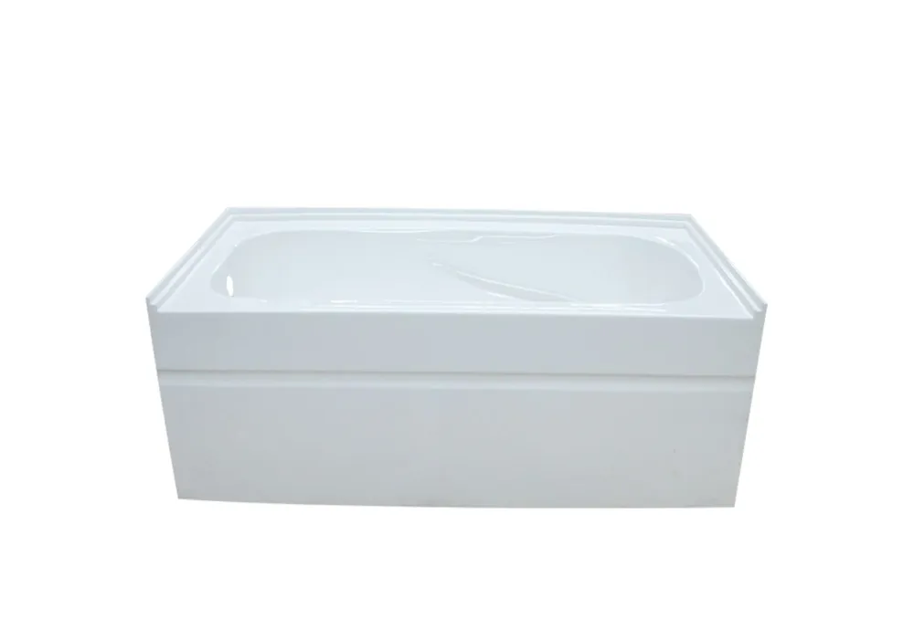 Baignoire en alcôve avec drain à gauche 60x30x20,5 po 3 murs