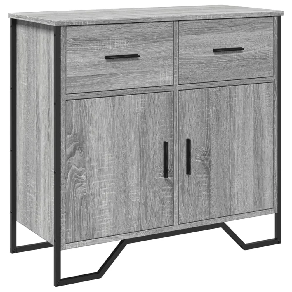 Buffet bahut commode armoire meuble de rangement organisateur cuisine salle de séjour salon sonoma 79,5 x 35,5 x 74,5 cm b...