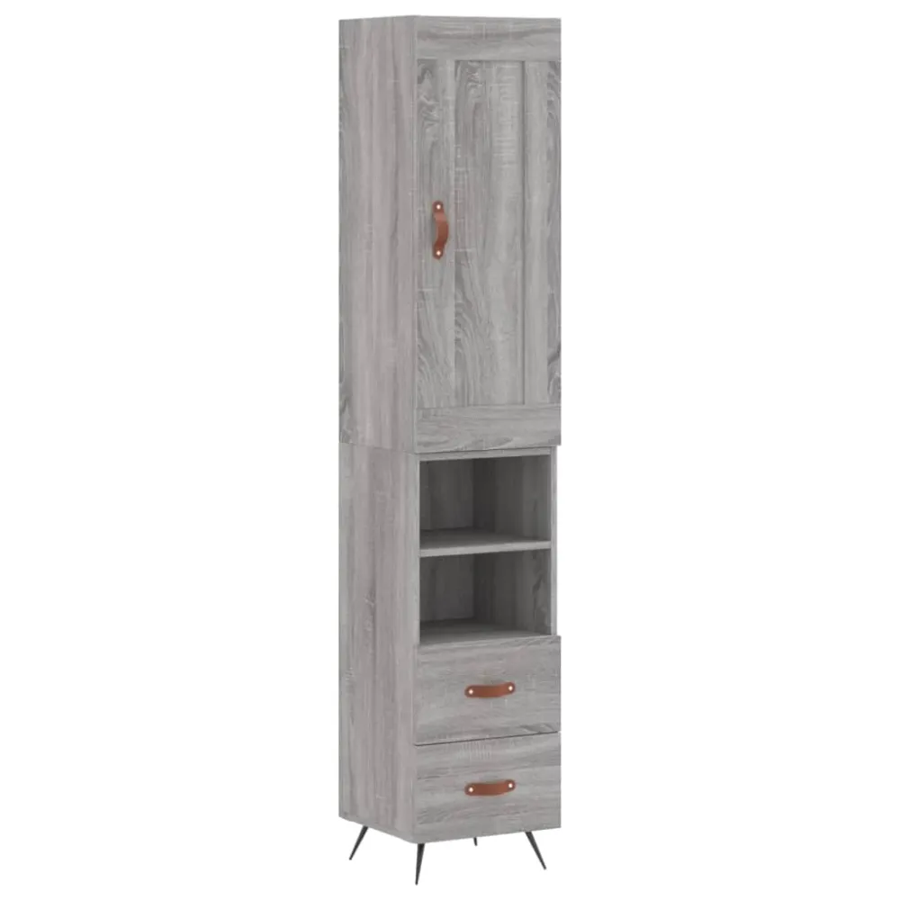 Buffet bahut commode armoire meuble de rangement organisateur cuisine salle de séjour salon haut sonoma 34,5 x 34 x 180 cm...