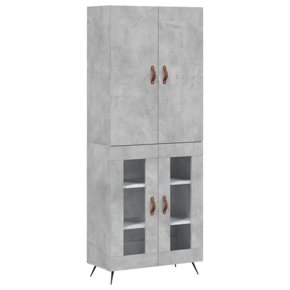 Buffet bahut commode armoire meuble de rangement organisateur cuisine salle de séjour salon haut 69,5 x 34 x 180 cm bois d...