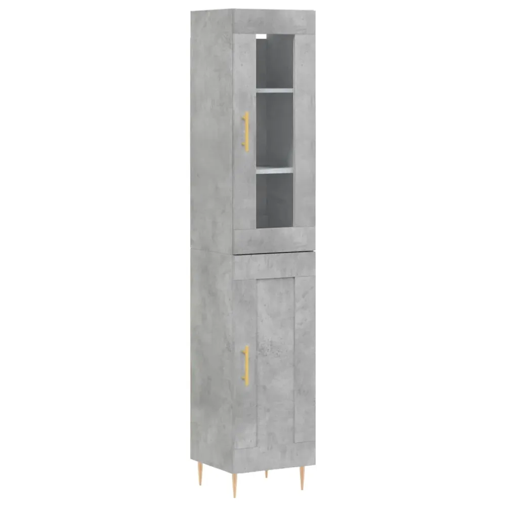 Buffet bahut commode armoire meuble de rangement organisateur cuisine salle de séjour salon haut 34,5 x 34 x 180 cm bois d...