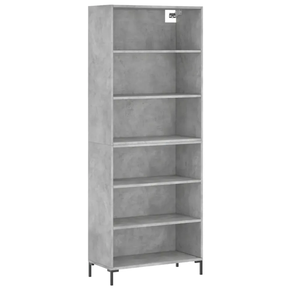 Buffet bahut commode armoire meuble de rangement organisateur cuisine salle de séjour salon 69,5 x 32,5 x 180 cm bois d'in...