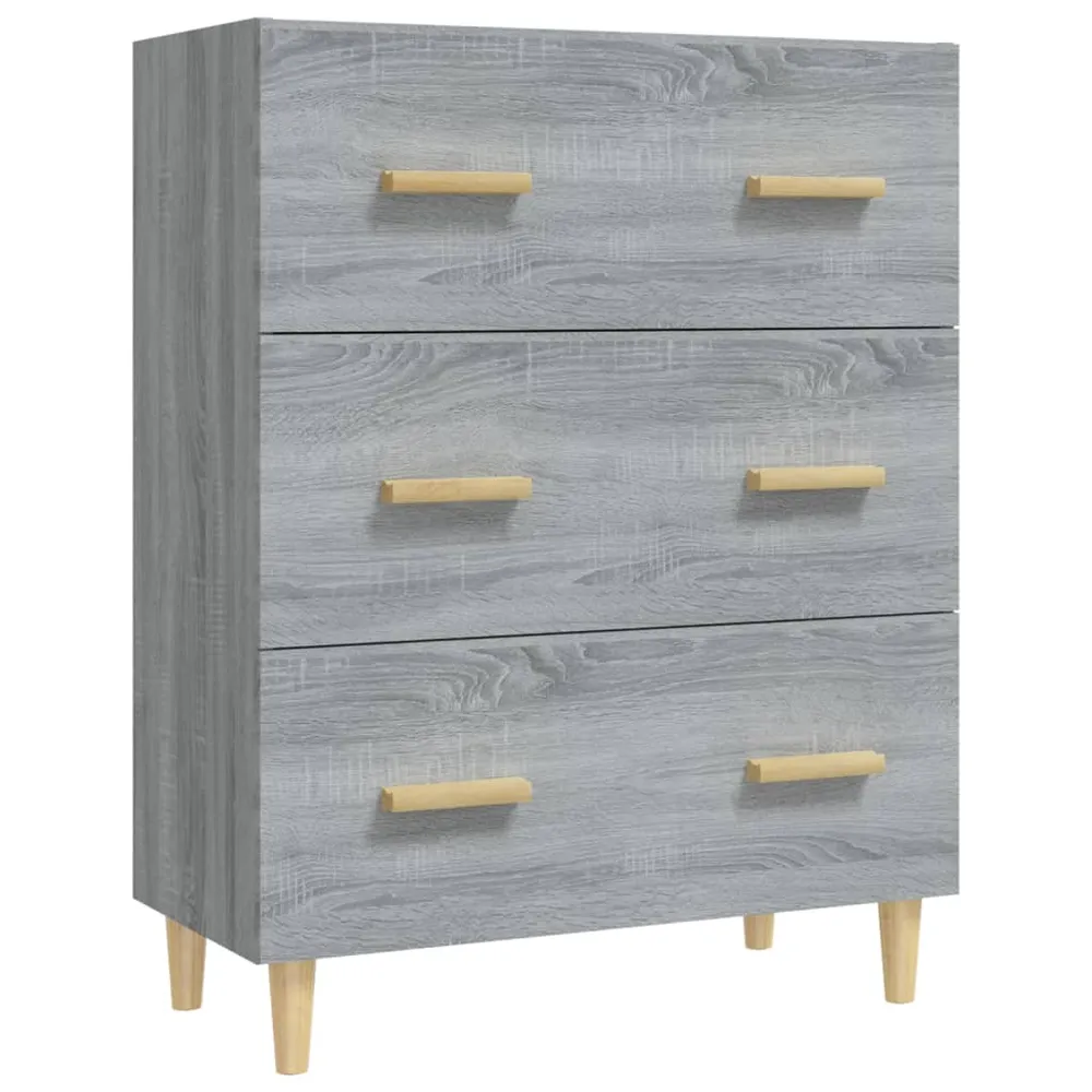 Buffet bahut commode armoire meuble de rangement organisateur cuisine salle de séjour salonsonoma 70 x 34 x 90 cm bois d'i...
