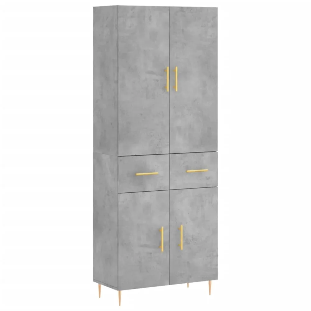 Buffet bahut commode armoire meuble de rangement organisateur cuisine salle de séjour salon haut 69,5 x 34 x 180 cm bois d...