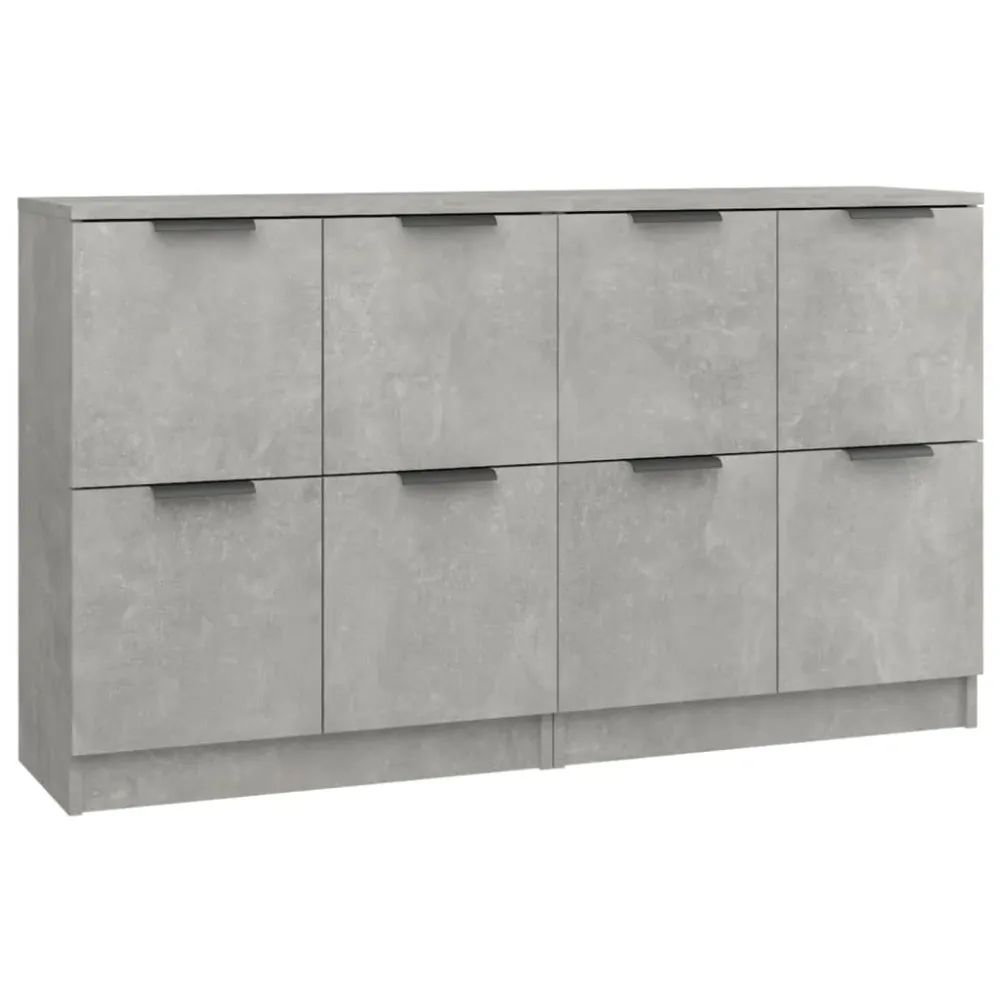 Buffet bahut commode armoire meuble de rangement organisateur cuisine salle de séjour salons lot de 2 60 x 30 x 70 cm bois...