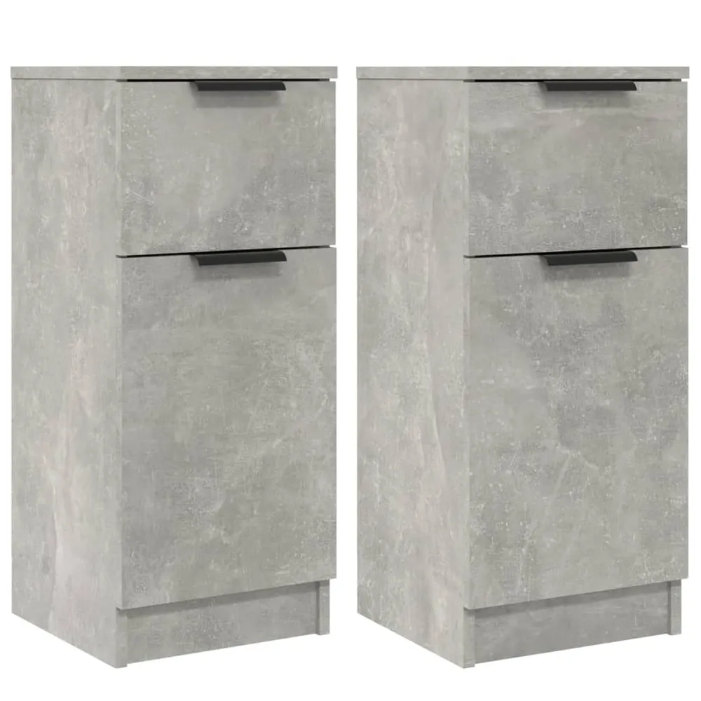 Buffet bahut commode armoire meuble de rangement organisateur cuisine salle de séjour salons lot de 2 30 x 30 x 70 cm bois...