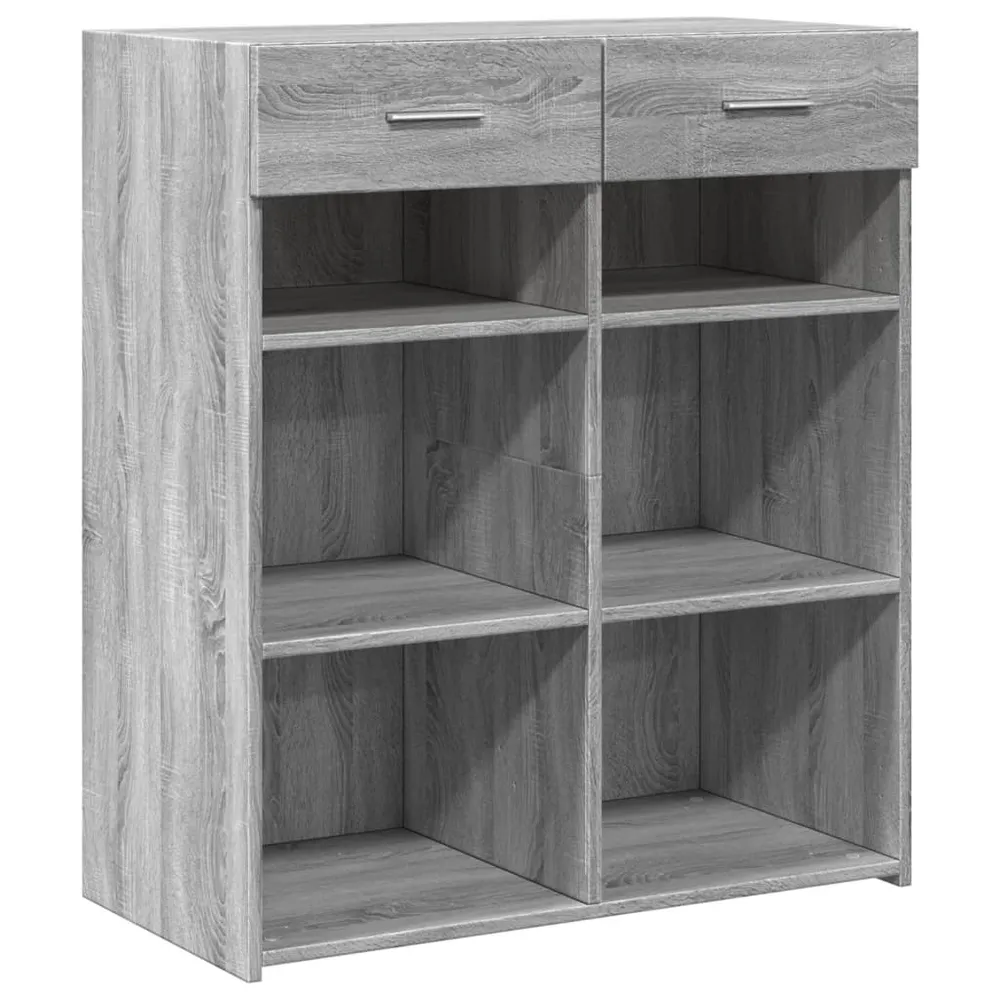 Buffet bahut commode armoire meuble de rangement organisateur cuisine salle de séjour salon sonoma 80 x 42,5 x 93 cm bois...