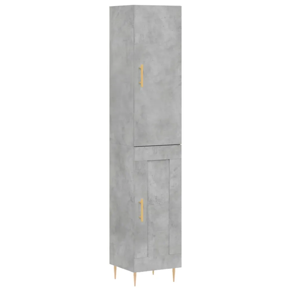 Buffet bahut commode armoire meuble de rangement organisateur cuisine salle de séjour salon haut 34,5 x 34 x 180 cm bois d...
