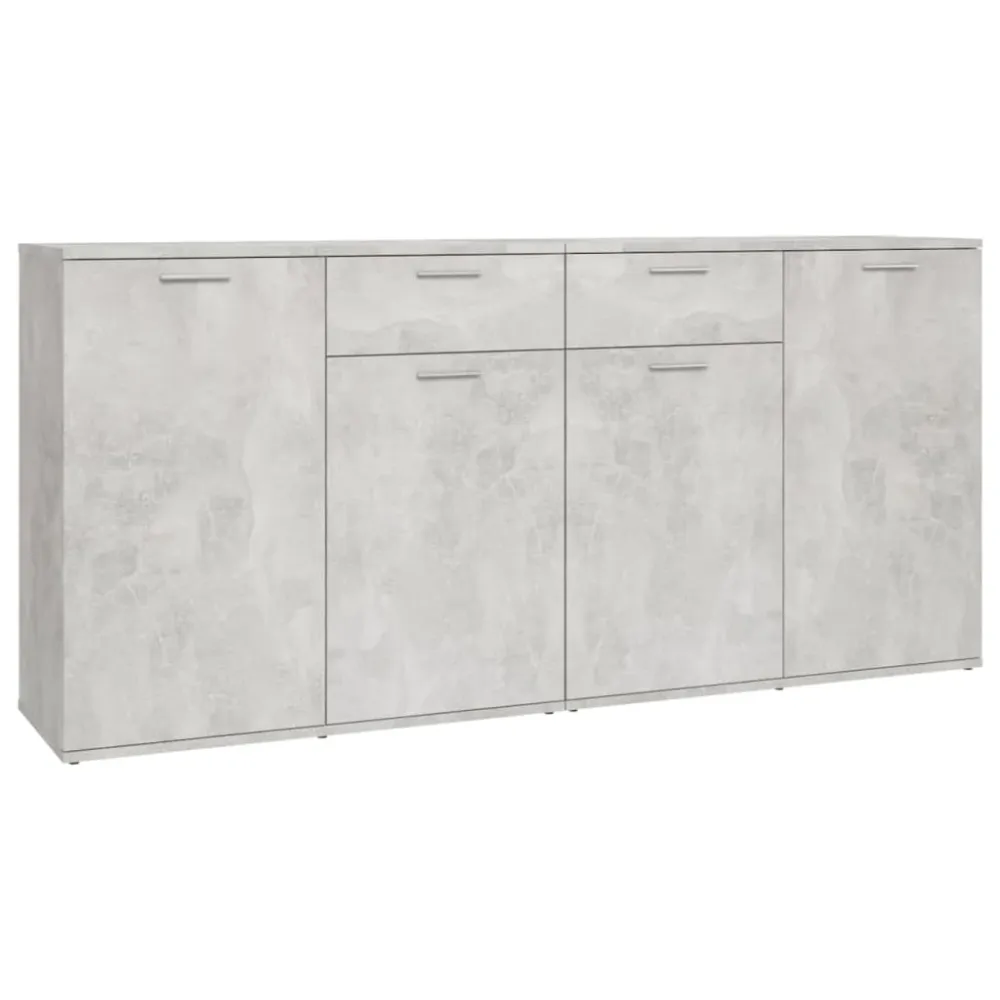 Buffet bahut commode armoire meuble de rangement organisateur cuisine salle de séjour salon 160 x 36 x 75 cm bois d'ingéni...