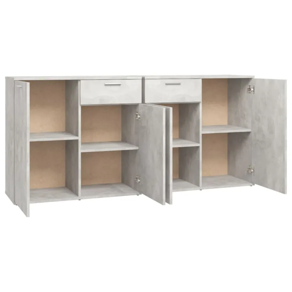 Buffet bahut commode armoire meuble de rangement organisateur cuisine salle de séjour salon 160 x 36 x 75 cm bois d'ingéni...