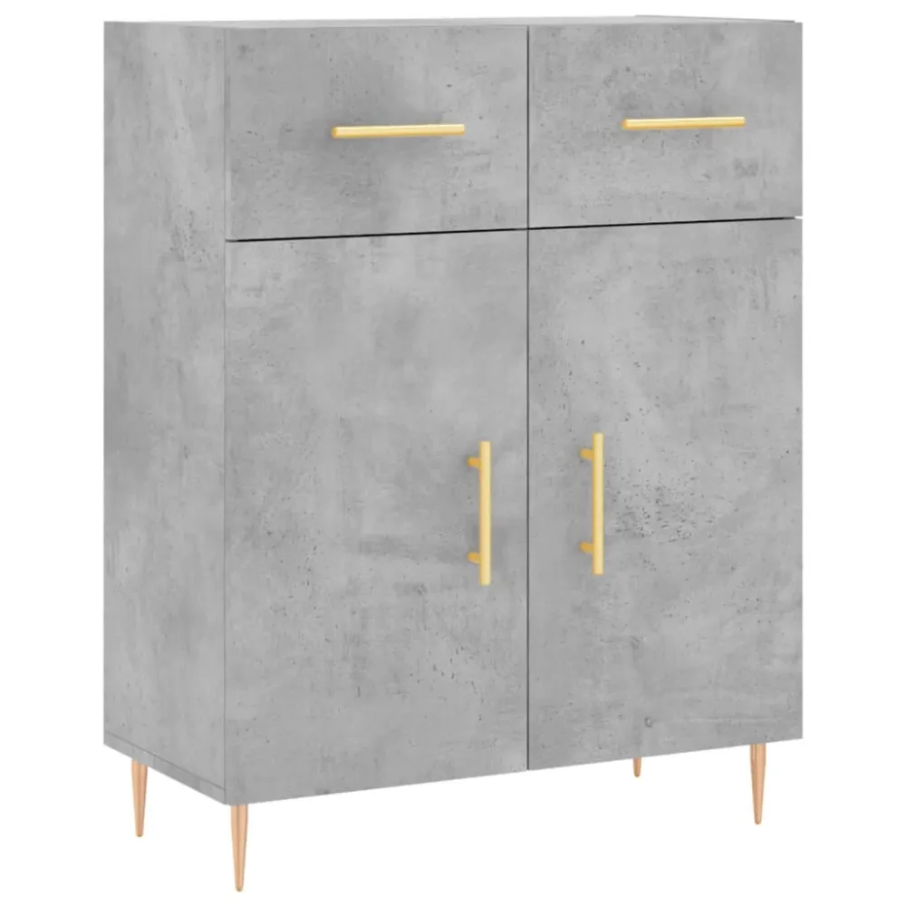 Buffet bahut commode armoire meuble de rangement organisateur cuisine salle de séjour salon haut 69,5 x 34 x 180 cm bois d...