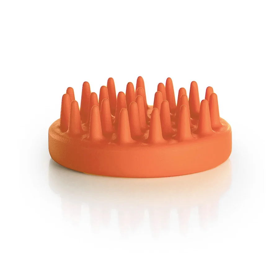 Ensemble de 5 pièces grille antidérapante en silicone pour porte-savon série Baketo de Lineabeta - Orange
