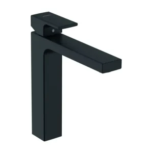 HANSGROHE Mitigeur de lavabo 190 avec tirette et vidage synthétique noir mat Installation Rapide