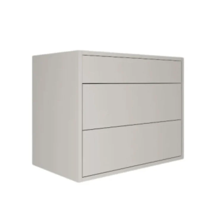 Meuble-lavabo blanc brillant de 30 po suspendu à 2 tiroirs avec comptoir Installation Rapide