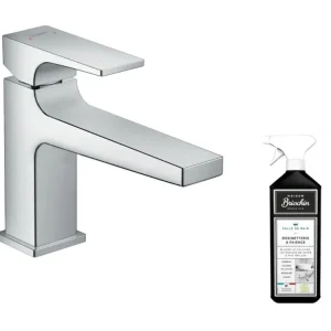 Mitigeur lavabo HANSGROHE Metropol 100 bec allongé + nettoyant Briochin