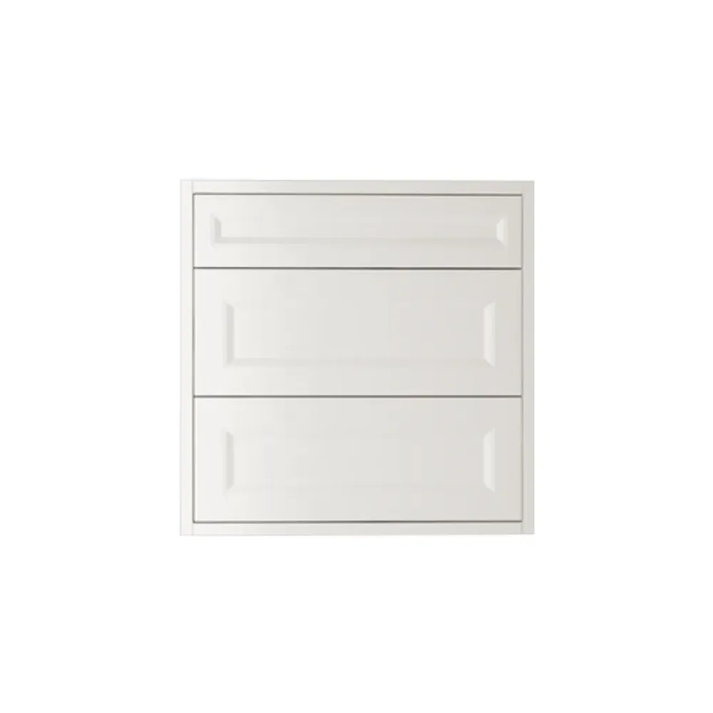 Robinet de baignoire Meuble-lavabo suspendu blanc de 30 po avec 2 tiroirs et comptoir de style Shaker