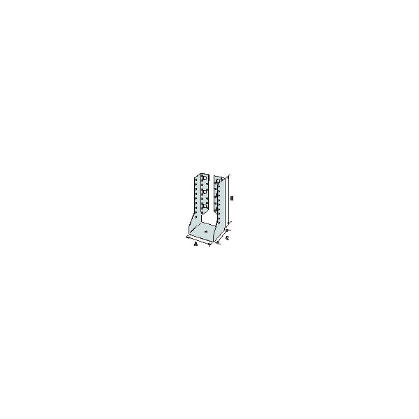 Sabot pour fixation de charpente SAI - Largeur : 80 mm - Hauteur : 110 mm - SIMPSON STRONG-TIE