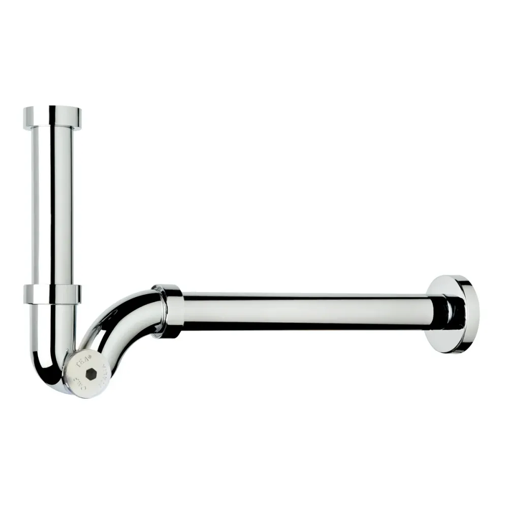 Siphon en ABS pour lavabo et bidet avec débit augmenté - Chromé