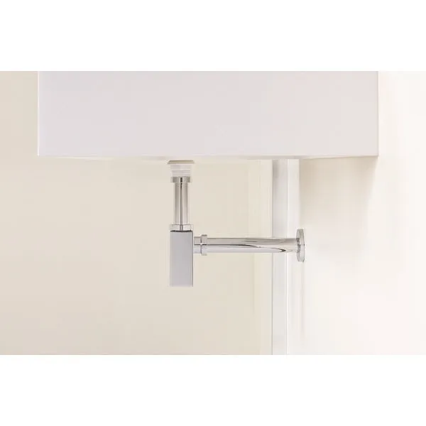 Siphon de lavabo carré en laiton
