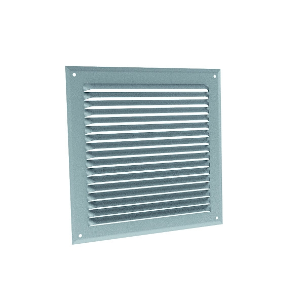 Grille d'ération aluminium GA- AM en applique - 75 x 190 mm avec moustiquaire - ANJOS VENTILATION avec Gâche réglable