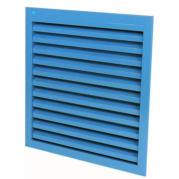 Grille d'ération métallique 411 normal à encastrer - Hauteur : 200 mm - Largeur : 400 mm - Finition : brut - Avec mou...